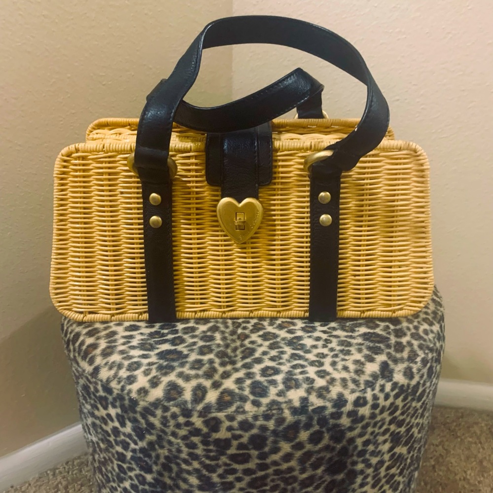 Juicy Couture vintage wicker handbag